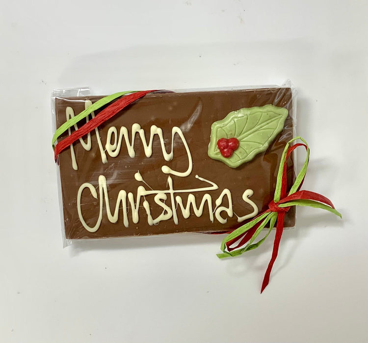 Chocolate Merry Christmas Chocolate Card