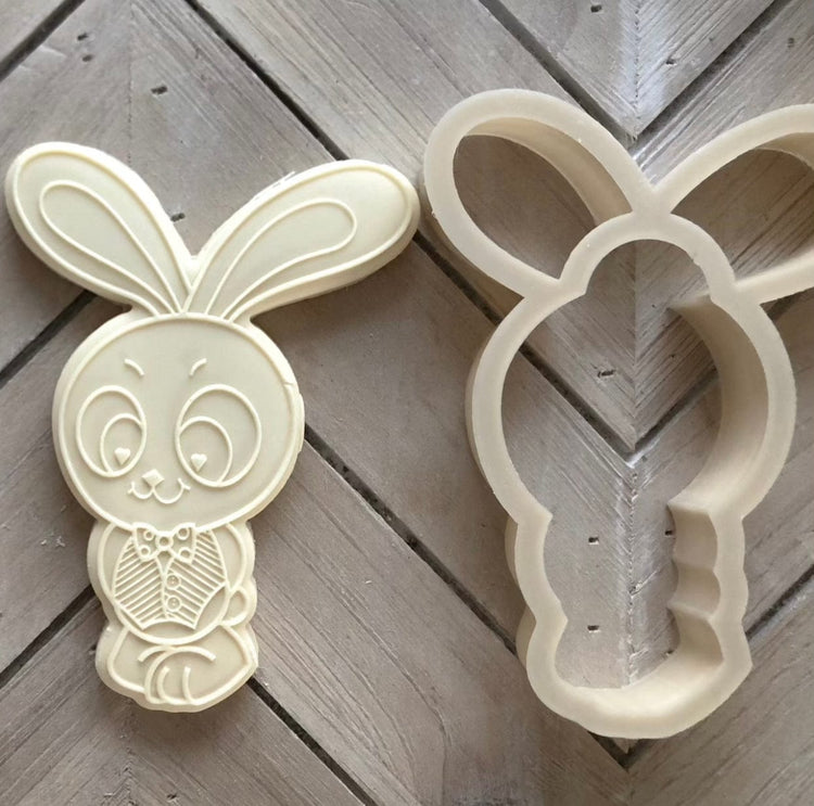 Absolutely Cookie Bunny set (cutter and Debosser)