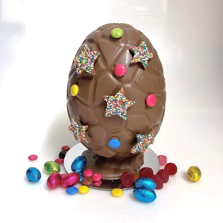 Chocolate Decorated Belgian Chocolate Egg