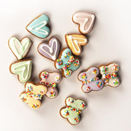 Chocolate Gingerbread Mini Hearts and Butterflies
