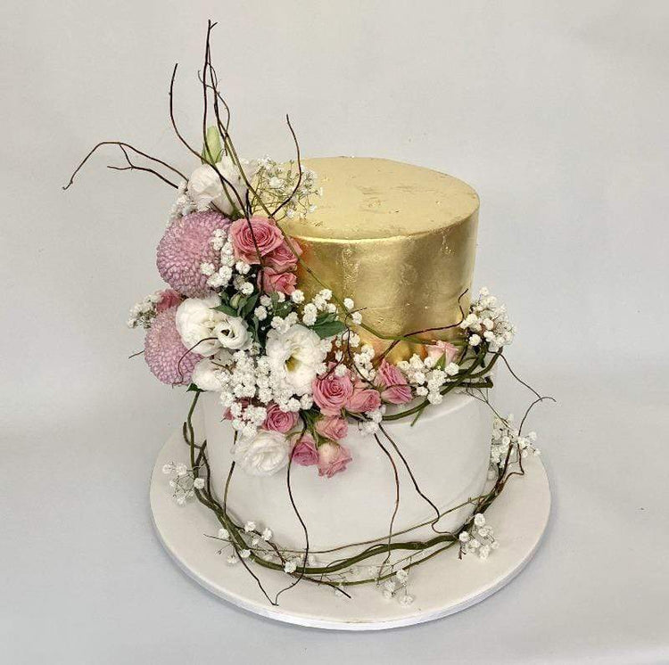 WeddingCake Gold Wedding Cake