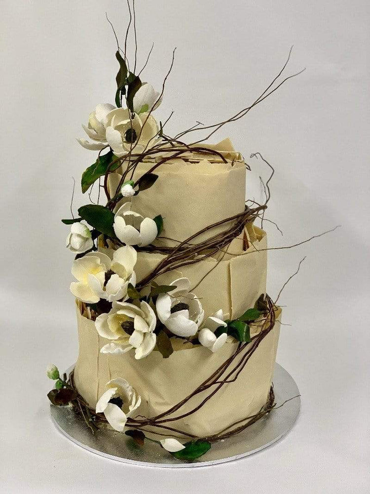 WeddingCake Wrapped Wedding Cake